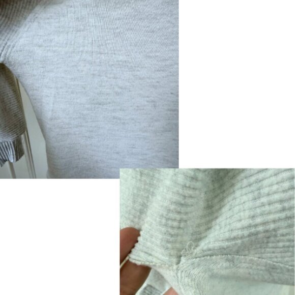 DEMOCRACY Grey Funnel Neck Pullover Knit Top Size XLP - Picture 11 of 13